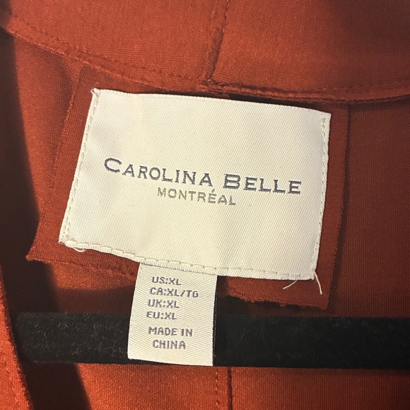 Carolina Belle Montreal Burst Orange Cardigan Jacket - Picture 2 of 8
